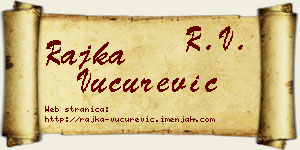 Rajka Vučurević vizit kartica